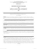 Form Dos-1673-f-l - Certificate Of Change Of Application For Authority Of ___ - New York Division Of Corporations