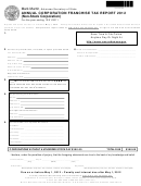 Annual Corporation Franchise Tax Report 2012 (non-stock Corporation) Form