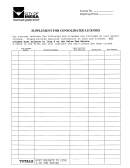 Supplement For Consolidated Licenses - City Of Mesa