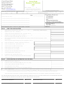 Business Tax Return Form - City Of Forest Park Income Tax Division - 2007