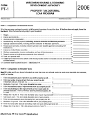 Form Pt-1 - Wisconsin Property Tax Deferral Loan Program