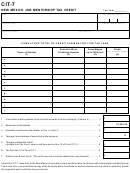 Form Cit-7 - New Mexico Job Mentorship Tax Credit
