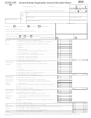 Form 99 - Arizona Exempt Organization Annual Information Return - 2000
