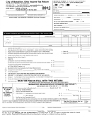 Ohio Income Tax Return Form - City Of Massillon, 2013