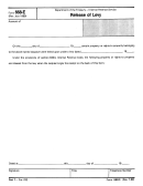 Form 668-e - Release Of Levy
