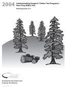 Form 201 Fp - Forest Products Harvest Tax Return Sample (2004) - Oregon Department Of Revenue