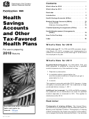 Publication 969 - Health Savings Accounts And Other Tax-favored Health Plans - 2010