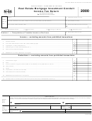Form N-66 - Real Estate Mortgage Investment Conduit Income Tax Return - 2000 Printable pdf