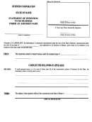 Form Mbca-5 - Business Corporation Statement Of Intention To Do Business Under An Assumed Name Printable pdf