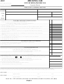 Form I-1120 - Income Tax Corporate Return - City Of Ionia - 2001 Printable pdf