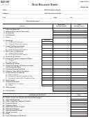 Form 921-97 - Ohio Balance Sheet