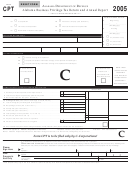Fillable Form Cpt - Alabama Business Privilege Tax Return And Annual Report - 2005 Printable pdf