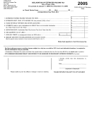 Form Di-05 - Declaration Of Estimated Income Tax - 2005