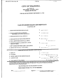 City Of Wrangell Tax On Gross Sales And Rentals - 1999 Printable pdf
