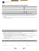 Form Ftb 4107 - Mandatory E-pay Election To Discontinue Or Waiver Request
