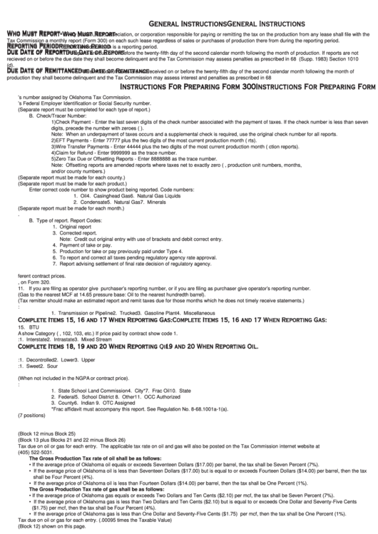 Instructions For Preparing Form 300 Printable pdf