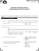 Pbgc Form 500 - Standard Termination Notice Single-employer Plan Termination