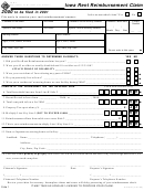 Form 54-130 - Iowa Rent Reimbursement Claim - 2000 Printable pdf
