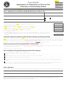 Form M-8736 Draft - Application For Extension Of Time To File Fiduciary Or Partnership Return - 2013