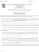 Form No. 600 - Non-profit Producers' Cooperative Association