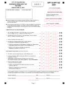 Form Bpt & Bpt-Ez - Business Privilege Tax Return 2001 Printable pdf