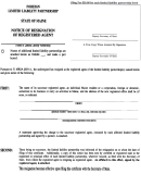 Form No. Mllp-12e - Notice Of Resignation Of Registered Agent