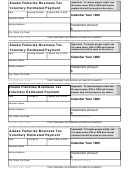 Form 04-574 E - Alaska Fisheries Business Tax Voluntary Estimated Payment - 1999