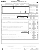 Form K-40h - Kansas Homestead Claim - 2000 Printable pdf