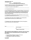 Form Fpr-wd - Application For Certificate Of Withdrawal - 2002