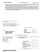 Form Lst-3 - Local Services Tax Return Self Employed - Palmer Township - 2012