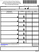 Form Rpd-41374 - Annual Report Of Non-Resident Remittees Holding An Agreement To Pay Tax On Oil And Gas Proceeds - 2013 Printable pdf