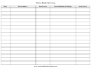 Stress Reduction Log Template