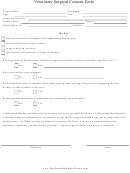Veterinary Surgical Consent Form