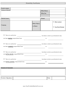 Disability Certificate Template