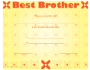 Best Brother Certificate Template