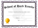 Diploma - School Of Hard Knocks