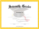 Mortar Board - Grade 7 Certificate