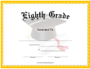 Mortar Board - Grade 8 Certificate
