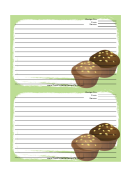 Green Muffins Recipe Card