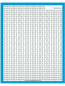 Blue Dots Recipe Card 8x10
