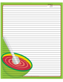 Mixing Bowl Green Recipe Card 8x10