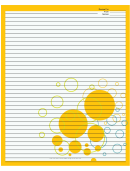 Orange Polka Dots Recipe Card 8x10