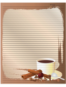 Cinnamon Coffee Brown Recipe Card 8x10