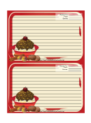 Chocolate Sundae Red Recipe Card