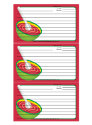 Mixing Bowl Red Recipe Card Template