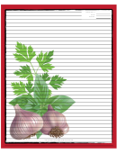 Garlic Red Recipe Card 8x10