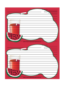 Watermelon Drink Recipe Card