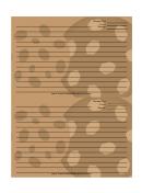 Chocolate Chip Cookies Brown Recipe Card Template