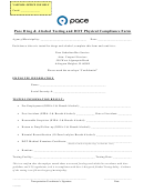 Pace Pace Drug & Alcohol Testing And Dot Physical Compliance Form