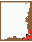 Brown Ladybugs Recipe Card 8x10